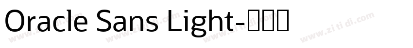Oracle Sans Light字体转换